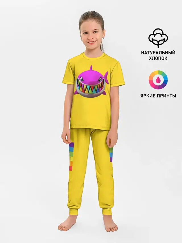 Детская пижама с брюками с принтом «6IX9INE»