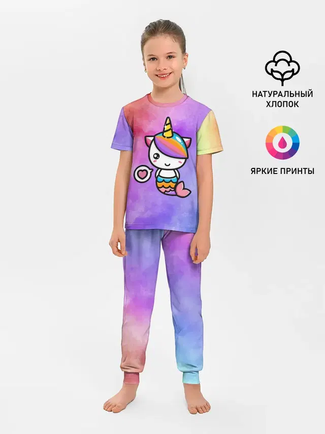 Детская пижама с брюками