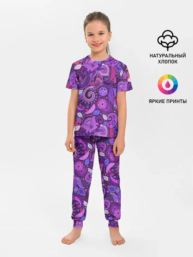 Детская пижама с брюками