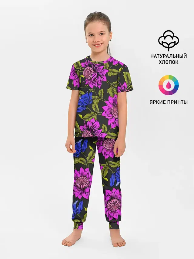 Детская пижама с брюками