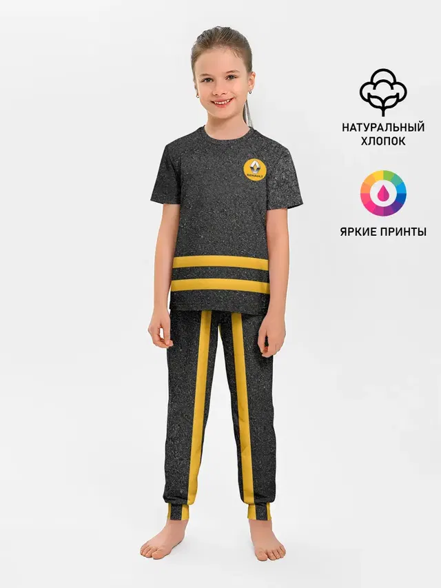 Детская пижама с брюками с принтом «Renault Passion for life — Passion for life»
