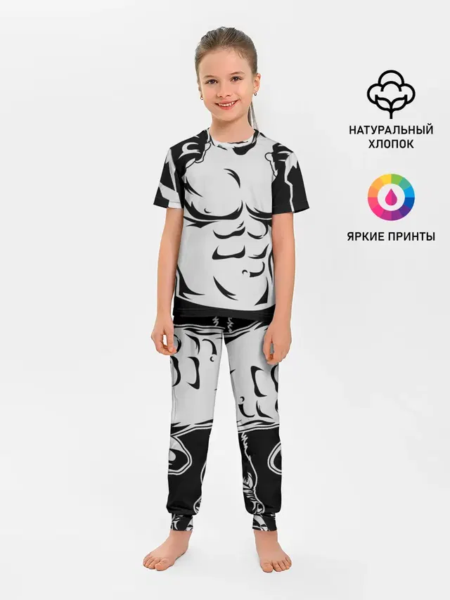 Детская пижама с брюками