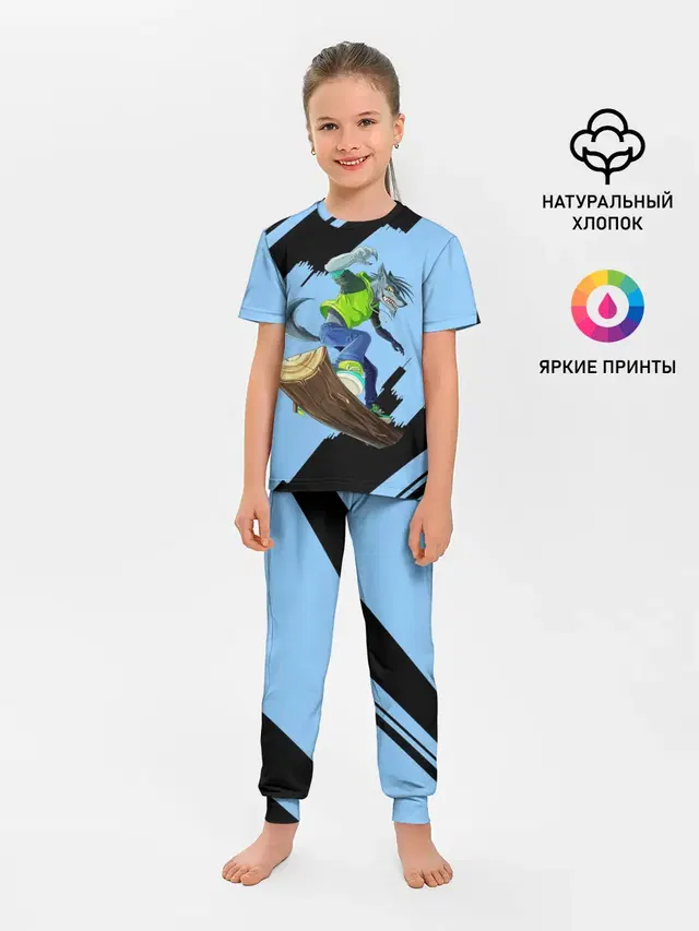 Детская пижама с брюками