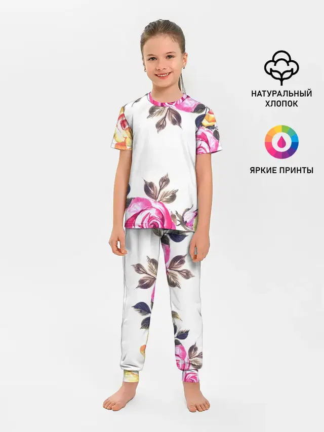 Детская пижама с брюками