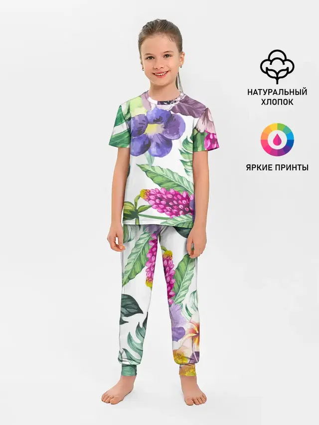 Детская пижама с брюками