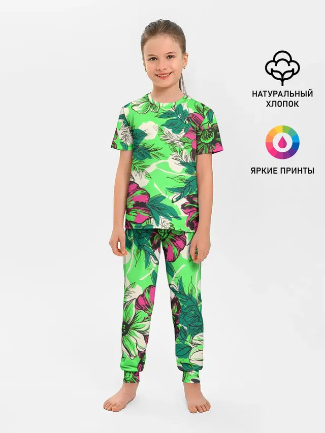 Цветы в неоне