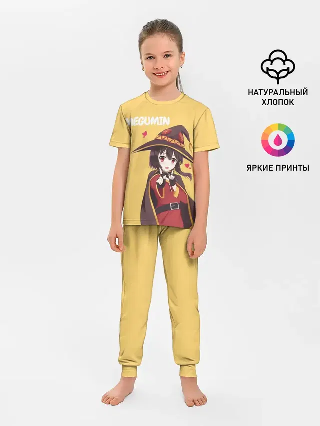 Детская пижама с брюками с принтом «Коносуба — Megumin ноу ноу»