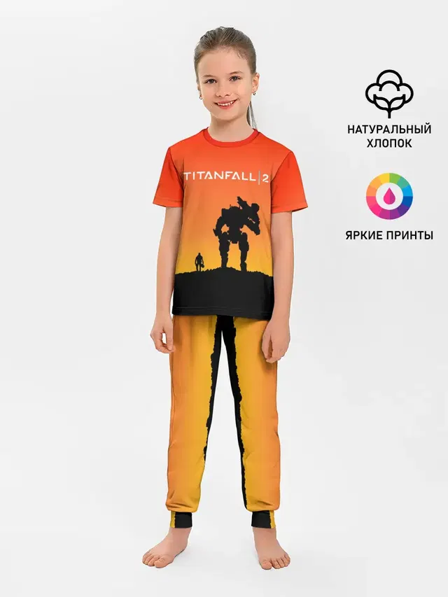 Детская пижама с брюками с принтом «Titanfall — TITANFALL 2»