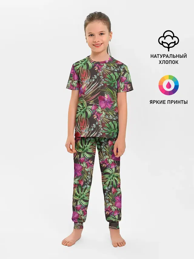 Детская пижама с брюками