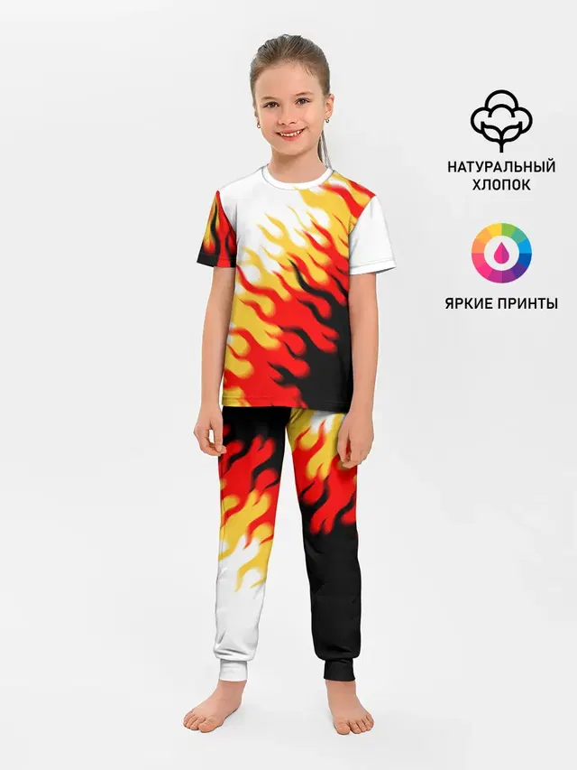 Детская пижама с брюками