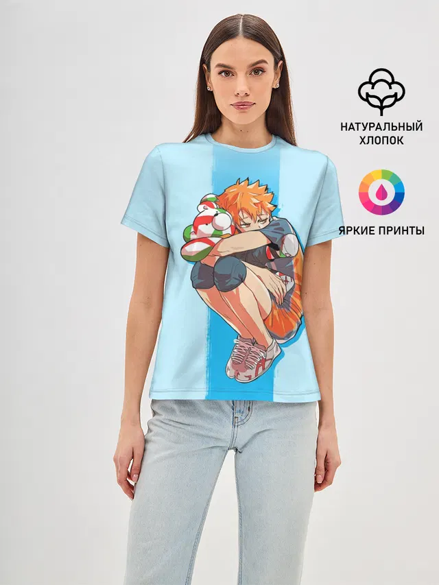 Хината на синем фоне