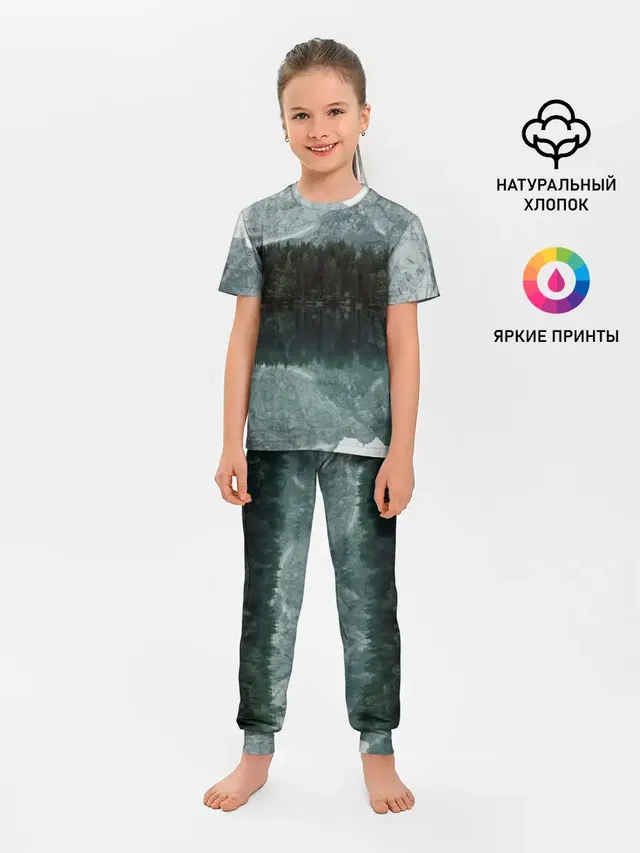 отражение горы в озере