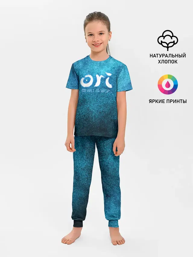 Детская пижама с брюками с принтом «Ori Logo Ори Лого»