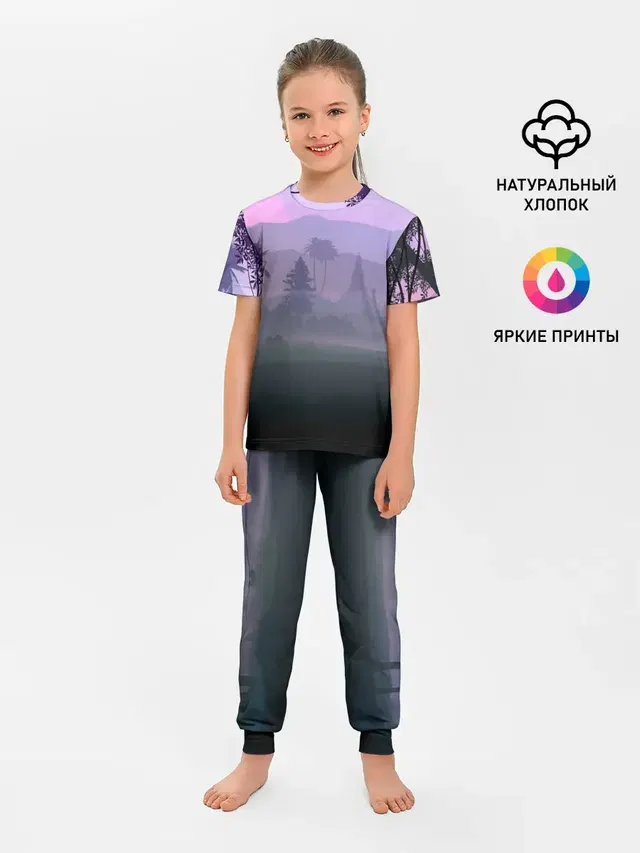 Детская пижама с брюками