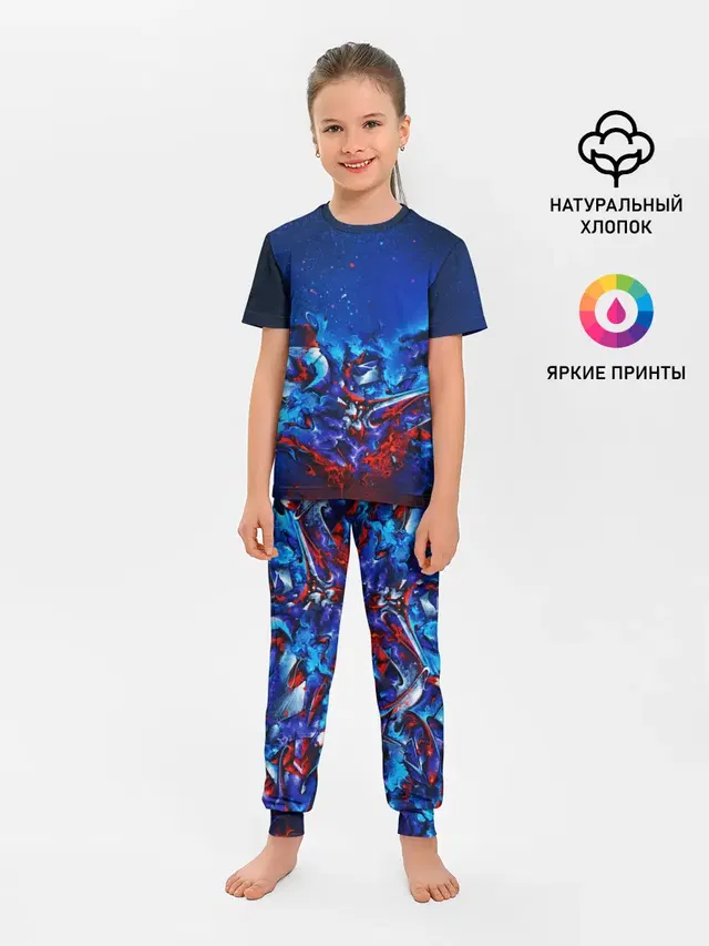 Детская пижама с брюками с принтом «Casual Color | Style»