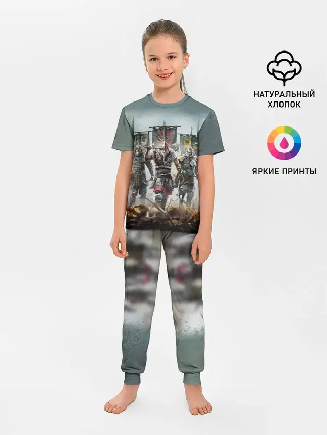 Детская пижама с брюками с принтом «Разные игры — For Honor»