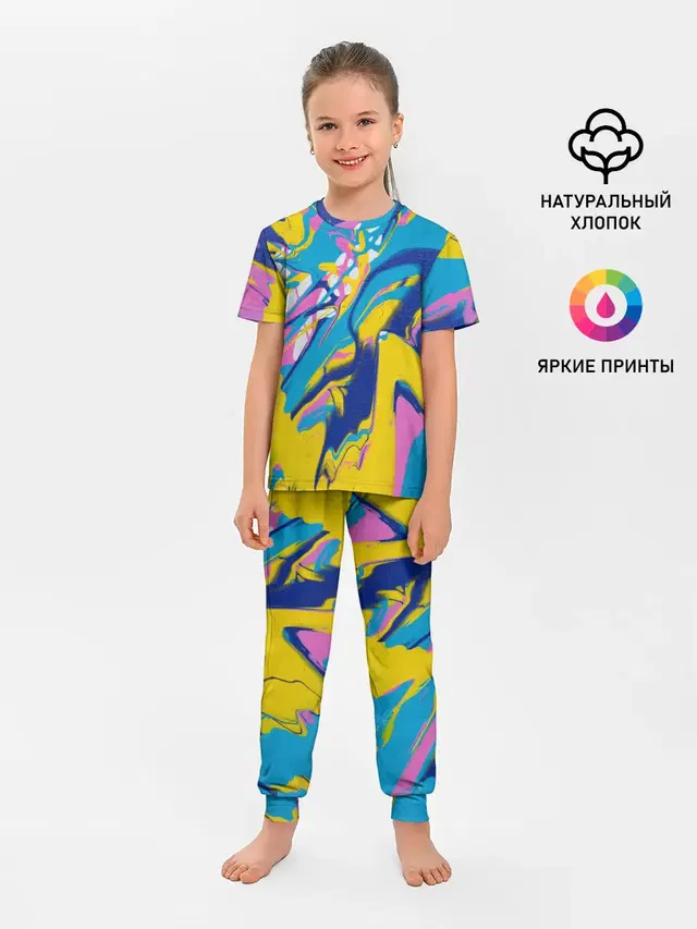 Детская пижама с брюками