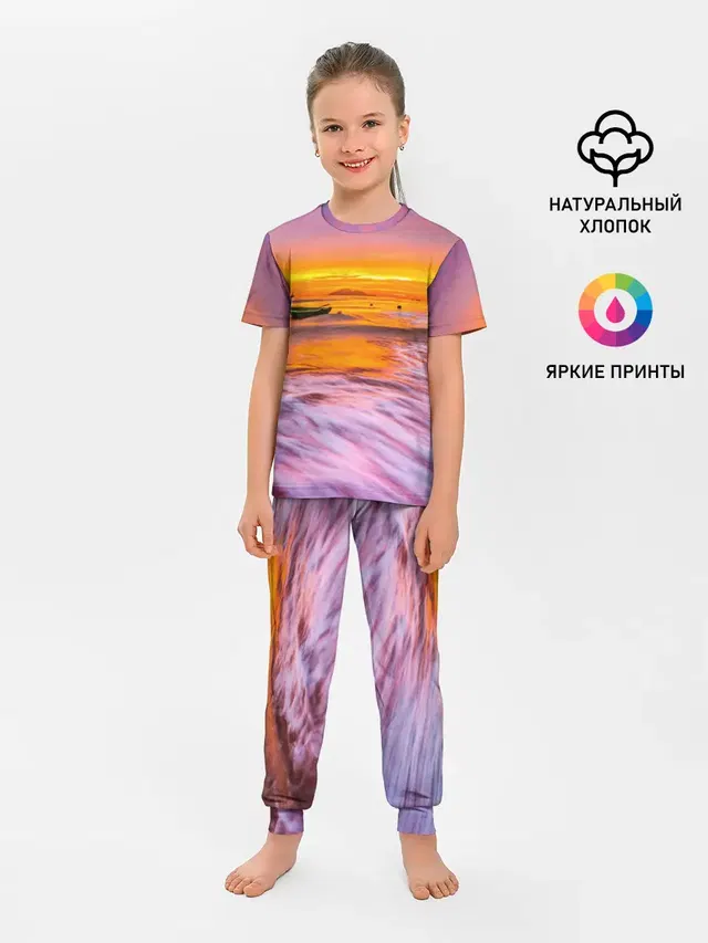 Закат на пляже