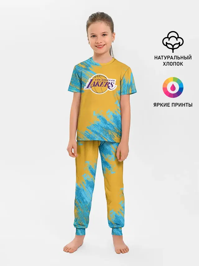 Детская пижама с брюками с принтом «Лейкерс — Kobe Bryant»