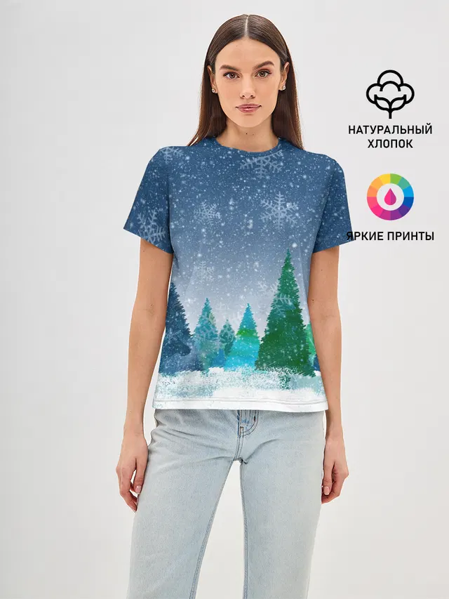 Снежинки в лесу