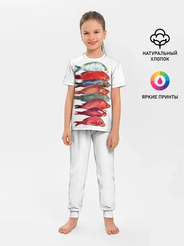 Детская пижама с брюками