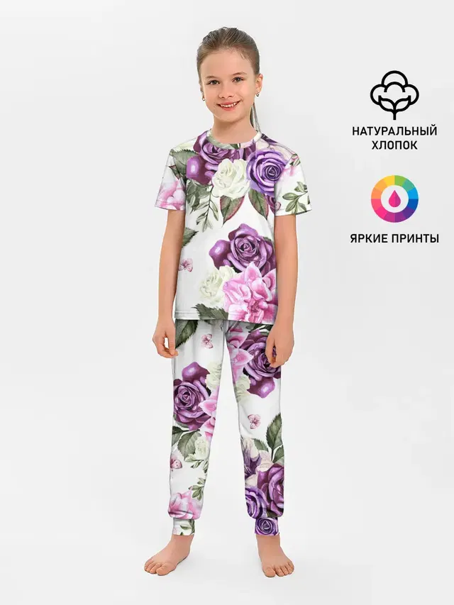 Детская пижама с брюками