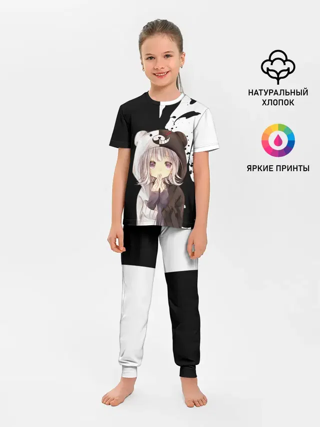 Детская пижама с брюками с принтом «Danganronpa — Danganropa»