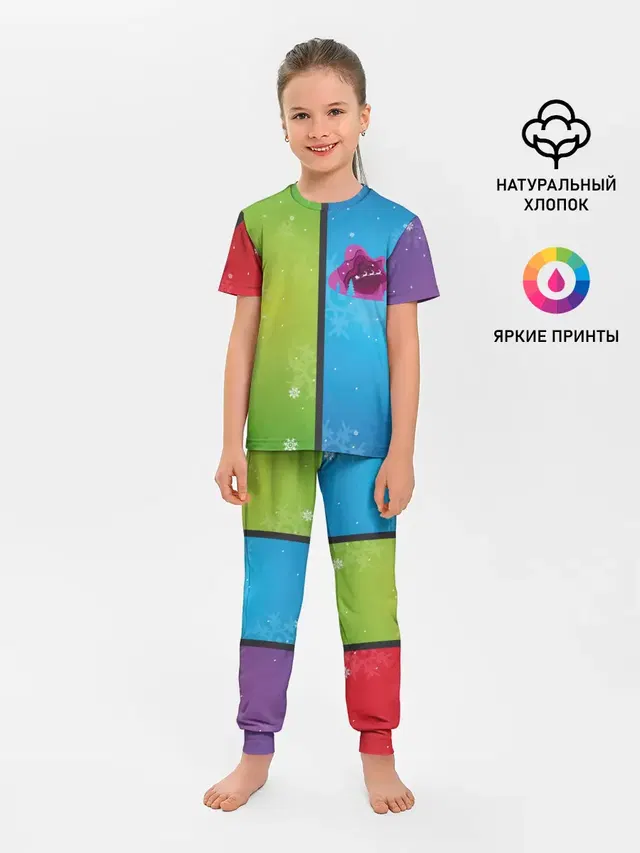 Цветное рождество Snowflake