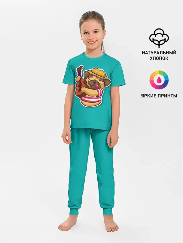 Детская пижама с брюками