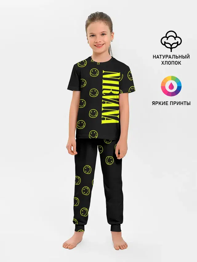 Детская пижама с брюками с принтом «Nirvana 2»