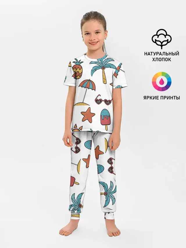 Детская пижама с брюками