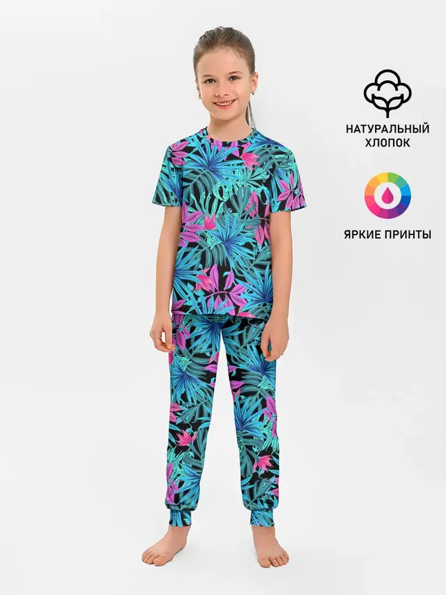 Детская пижама с брюками