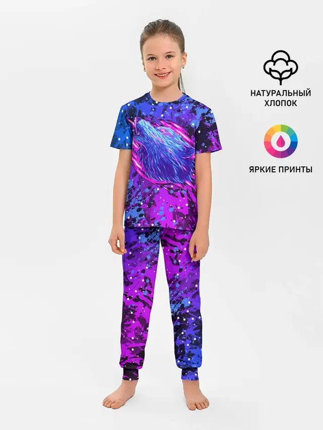 Детская пижама с брюками