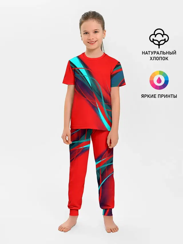 Детская пижама с брюками