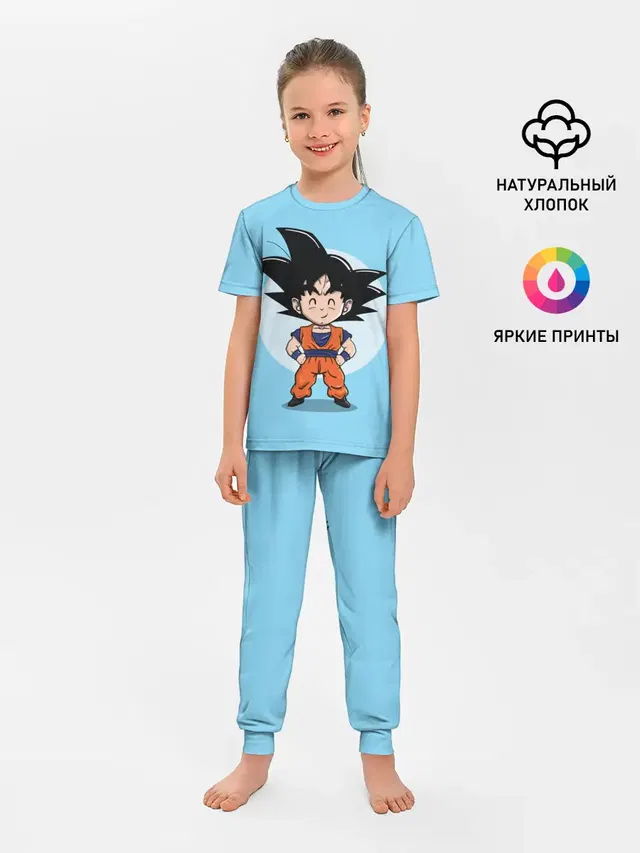 Детская пижама с брюками с принтом «Sweet Goku»