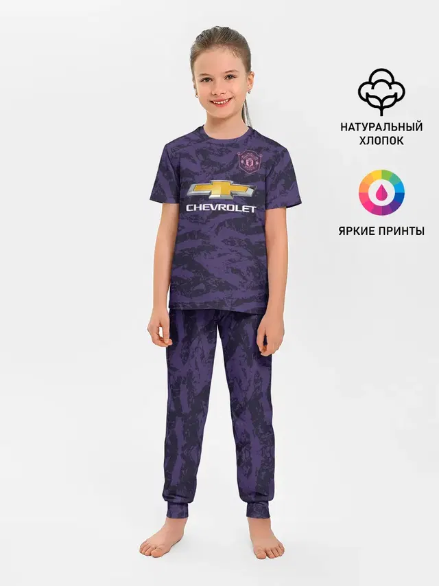 Детская пижама с брюками с принтом «Манчестер Юнайтед — MU Gk 18-19»
