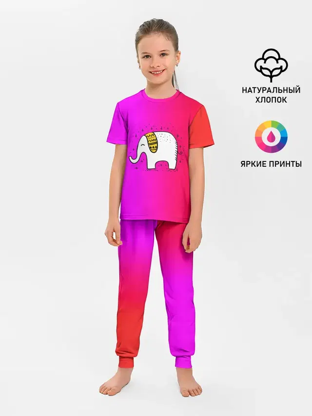 Детская пижама с брюками