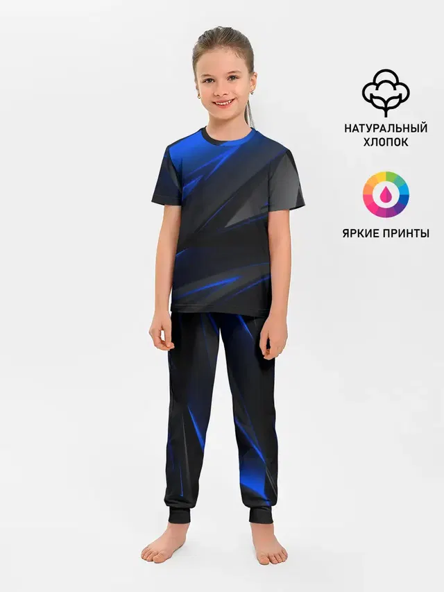 Blue and Black
