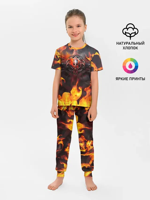 Детская пижама с брюками