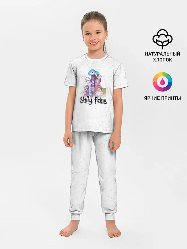 Детская пижама с брюками с принтом «Sally Face»