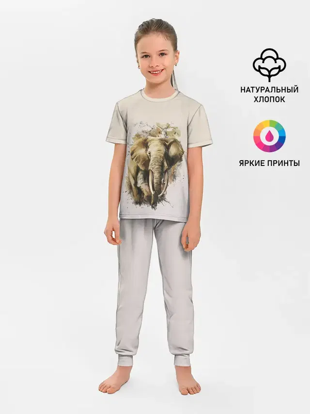 Детская пижама с брюками