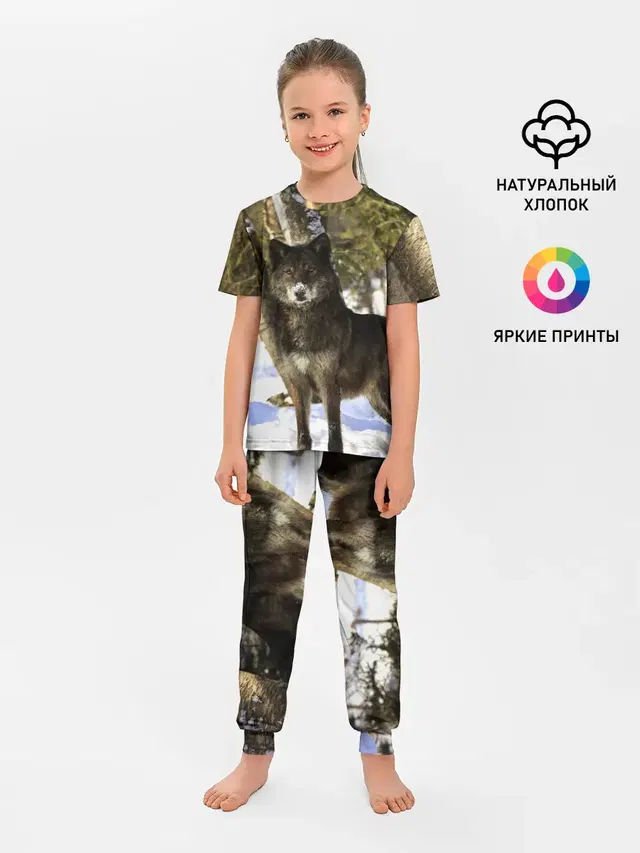 Волк и снег