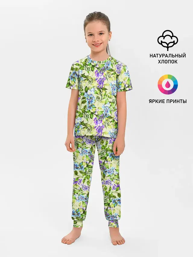 Детская пижама с брюками