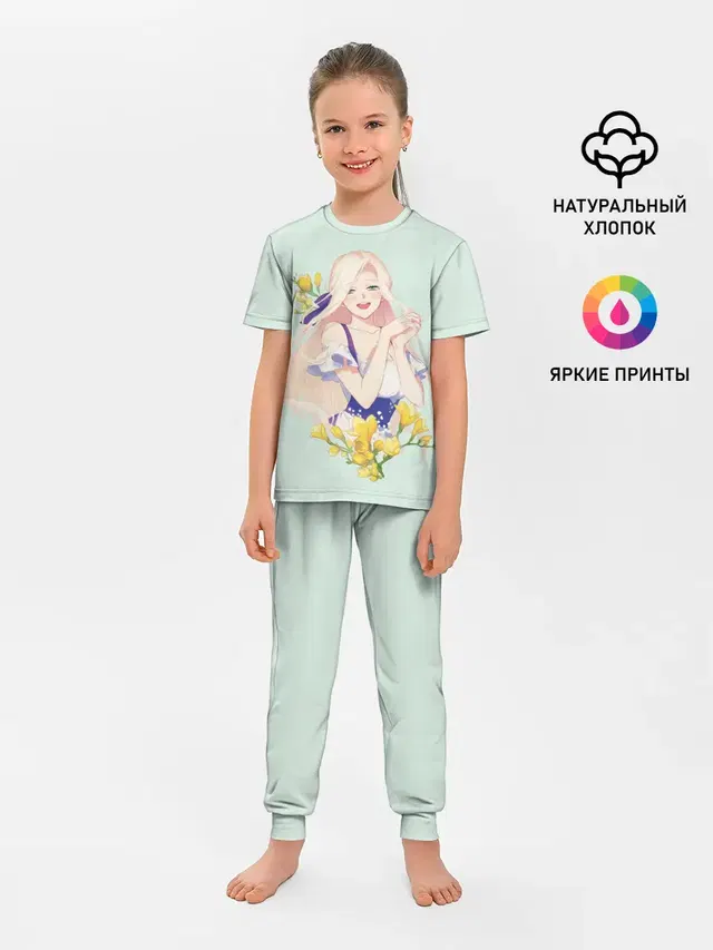 Детская пижама с брюками