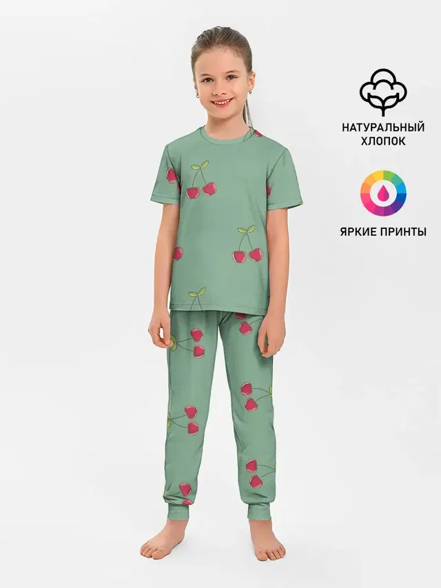 Детская пижама с брюками