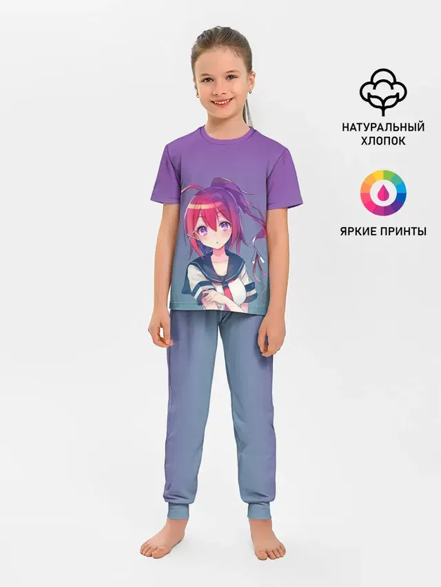 Детская пижама с брюками