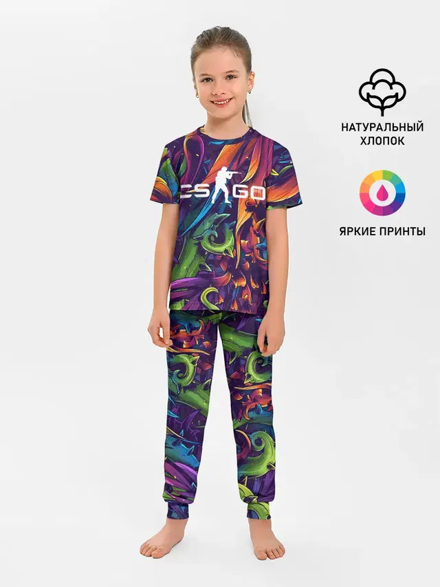 Детская пижама с брюками