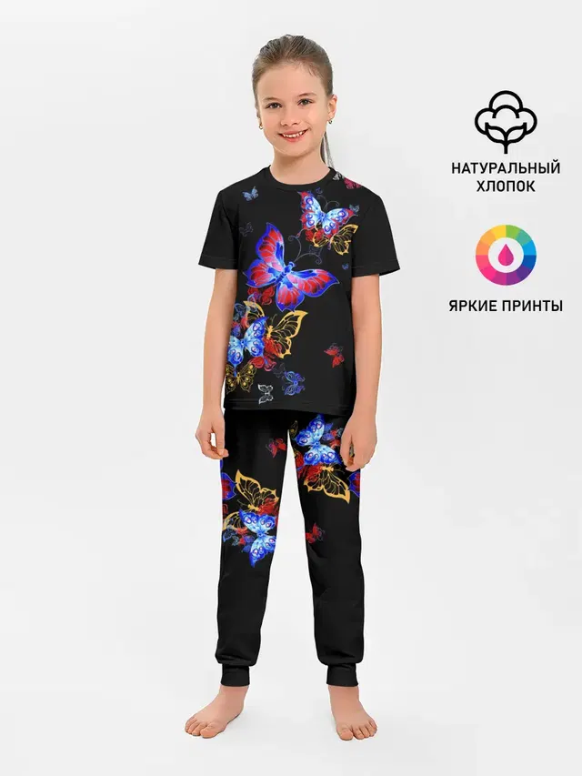 Детская пижама с брюками