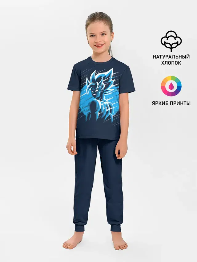 Детская пижама с брюками с принтом «Dragon Ball Z Art»