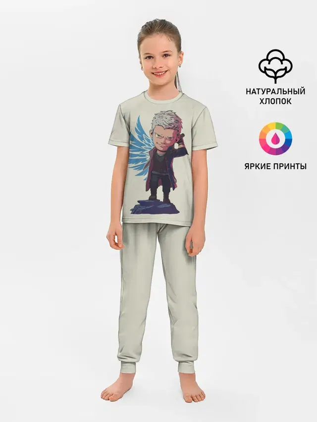 Детская пижама с брюками